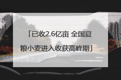 已收2.6亿亩 全国夏粮小麦进入收获高峰期