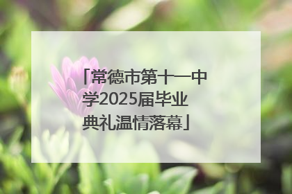 常德市第十一中学2025届毕业典礼温情落幕