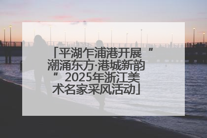 平湖乍浦港开展“潮涌东方·港城新韵”2025年浙江美术名家采风活动