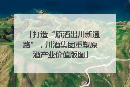 打造“原酒出川新通路”，川酒集团重塑原酒产业价值版图