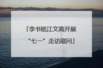 李书铭江文高开展“七一”走访慰问