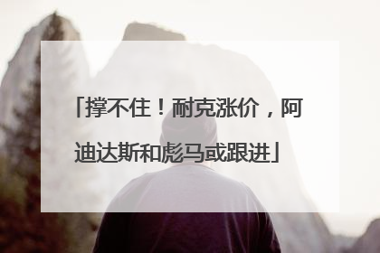 撑不住！耐克涨价，阿迪达斯和彪马或跟进