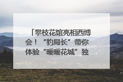攀枝花馆亮相西博会！“豹局长”带你体验“暖暖花城”独特魅力｜西博视界