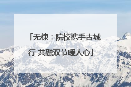 无棣：院校携手古城行 共融双节暖人心