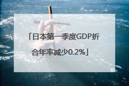 日本第一季度GDP折合年率减少0.2%