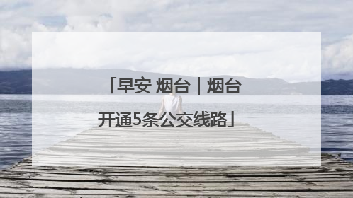 早安 烟台｜烟台开通5条公交线路