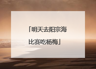 明天去阳宗海比赛吃杨梅