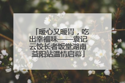 暖心又暖胃，吃出幸福味——袁记云饺长者饭堂湖南益阳站温情启幕