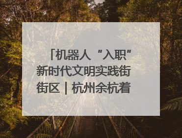 机器人“入职”新时代文明实践街街区｜杭州余杭着力提升城市精细化智能化管理水平