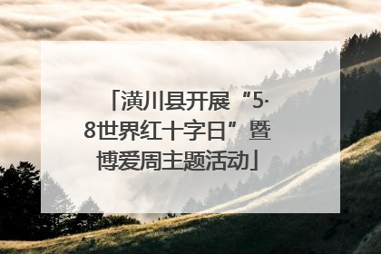 潢川县开展“5·8世界红十字日”暨博爱周主题活动
