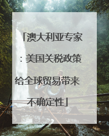 澳大利亚专家：美国关税政策给全球贸易带来不确定性