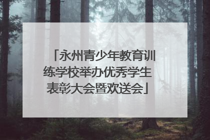 永州青少年教育训练学校举办优秀学生表彰大会暨欢送会