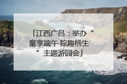 江西广昌：举办“童享端午·粽趣横生”主题游园会
