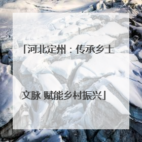 河北定州：传承乡土文脉 赋能乡村振兴