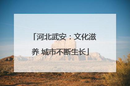 河北武安：文化滋养 城市不断生长