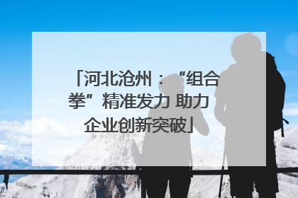 河北沧州：“组合拳”精准发力 助力企业创新突破