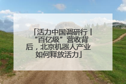 活力中国调研行丨 “百亿级”营收背后，北京机器人产业如何释放活力