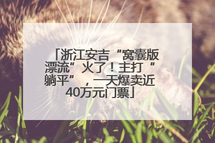 浙江安吉“窝囊版漂流”火了！主打“躺平”，一天爆卖近40万元门票