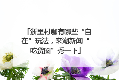 浙里村咖有哪些“自在”玩法，来潮新闻“吃货圈”秀一下
