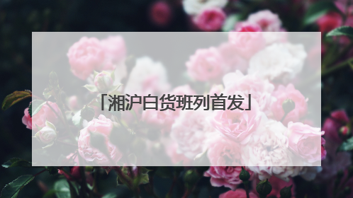 湘沪白货班列首发