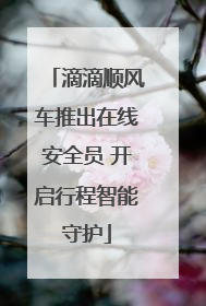 滴滴顺风车推出在线安全员 开启行程智能守护