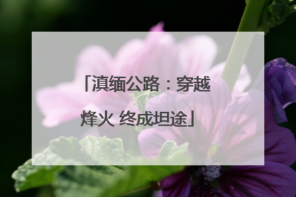 滇缅公路：穿越烽火 终成坦途