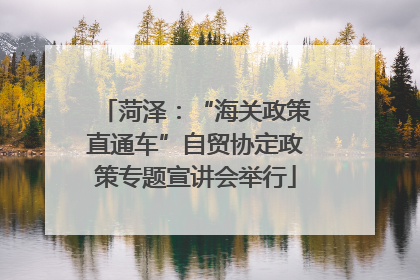 菏泽：“海关政策直通车”自贸协定政策专题宣讲会举行