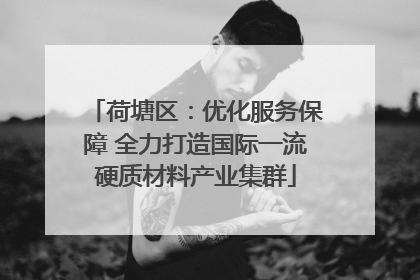 荷塘区：优化服务保障 全力打造国际一流硬质材料产业集群