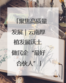 聚焦高质量发展｜云南厚植发展沃土 做民企“最好合伙人”