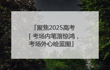 聚焦2025高考｜考场内笔落惊鸿，考场外心绘蓝图