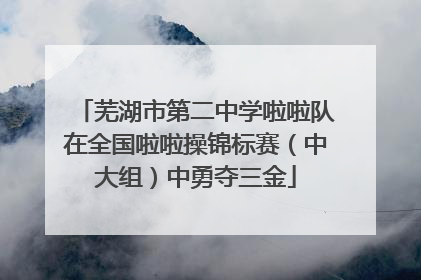 芜湖市第二中学啦啦队在全国啦啦操锦标赛（中大组）中勇夺三金