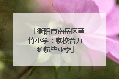 衡阳市南岳区黄竹小学：家校合力护航毕业季