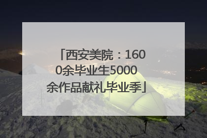 西安美院：1600余毕业生5000余作品献礼毕业季