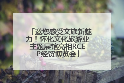 邀您感受文旅新魅力！怀化文化旅游业主题展馆亮相RCEP经贸博览会