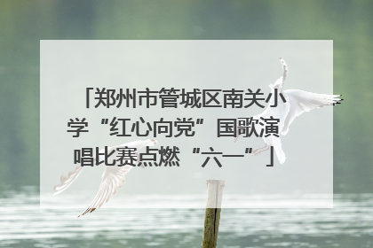 郑州市管城区南关小学“红心向党”国歌演唱比赛点燃“六一”