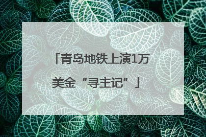 青岛地铁上演1万美金“寻主记”