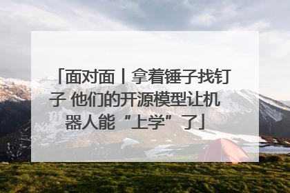 面对面丨拿着锤子找钉子 他们的开源模型让机器人能“上学”了