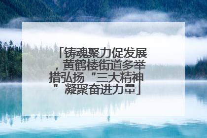 铸魂聚力促发展，黄鹤楼街道多举措弘扬“三大精神”凝聚奋进力量