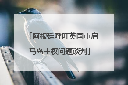 阿根廷呼吁英国重启马岛主权问题谈判