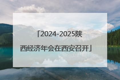 2024-2025陕西经济年会在西安召开