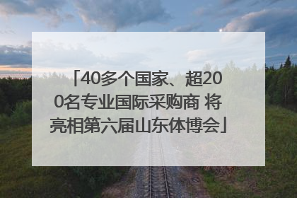40多个国家、超200名专业国际采购商 将亮相第六届山东体博会