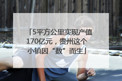 5平方公里实现产值170亿元，贵州这个小镇因“数”而生