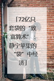 72亿只套袋的“致富算术”：静宁苹果的“袋”中经济
