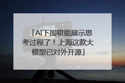 AI下围棋能展示思考过程了！上海这款大模型已对外开源