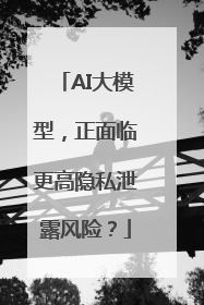 AI大模型，正面临更高隐私泄露风险？