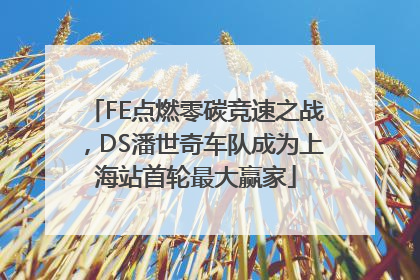 FE点燃零碳竞速之战，DS潘世奇车队成为上海站首轮最大赢家